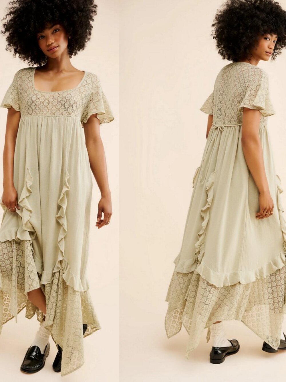 Free People Cream Lace Maxi Dress XS. $108 - Picture 8 of 16